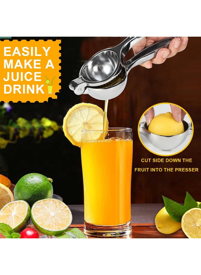Tease Stainless steel lemon squeezer with high-quality, heavy-duty, solid metal construction. - Image 2